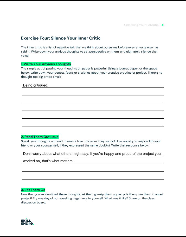 My Completed Worksheets - image 4 - student project