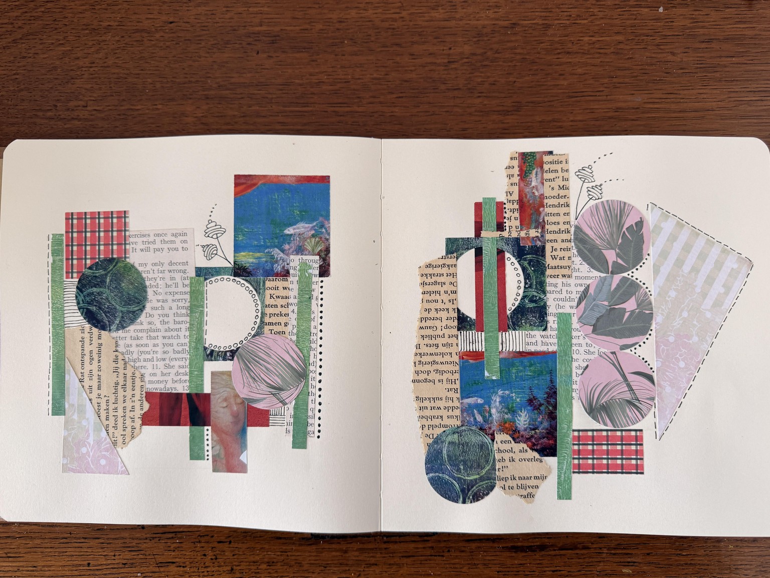 Day 1 - 5 Collage sketchbook challenge - image 3 - student project