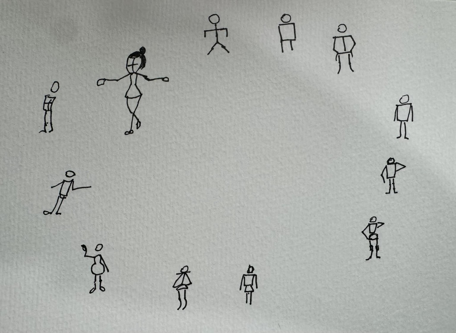 expressive stick figures - image 1 - student project