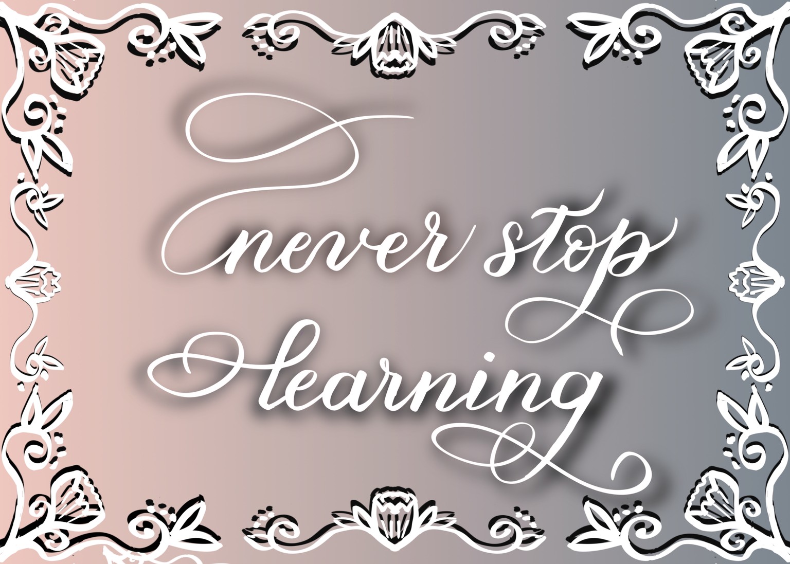 Never stop learning graduation card - image 1 - student project