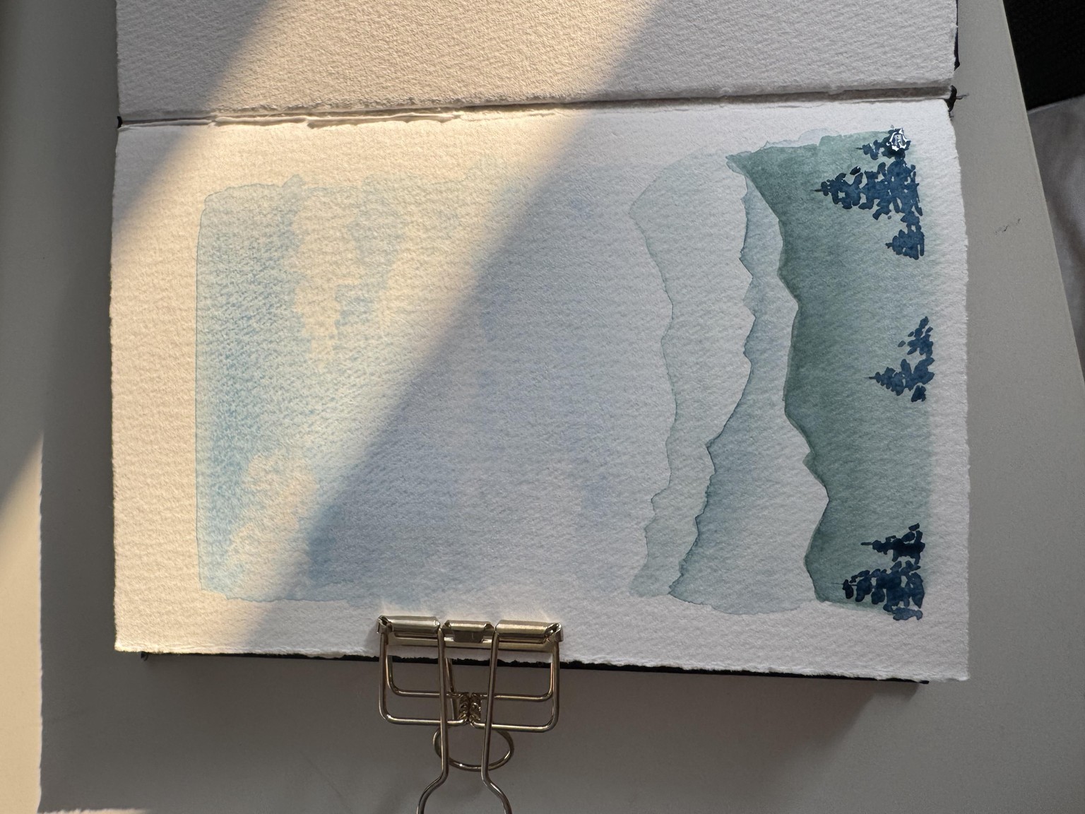 Floral & landscape watercolor - image 3 - student project