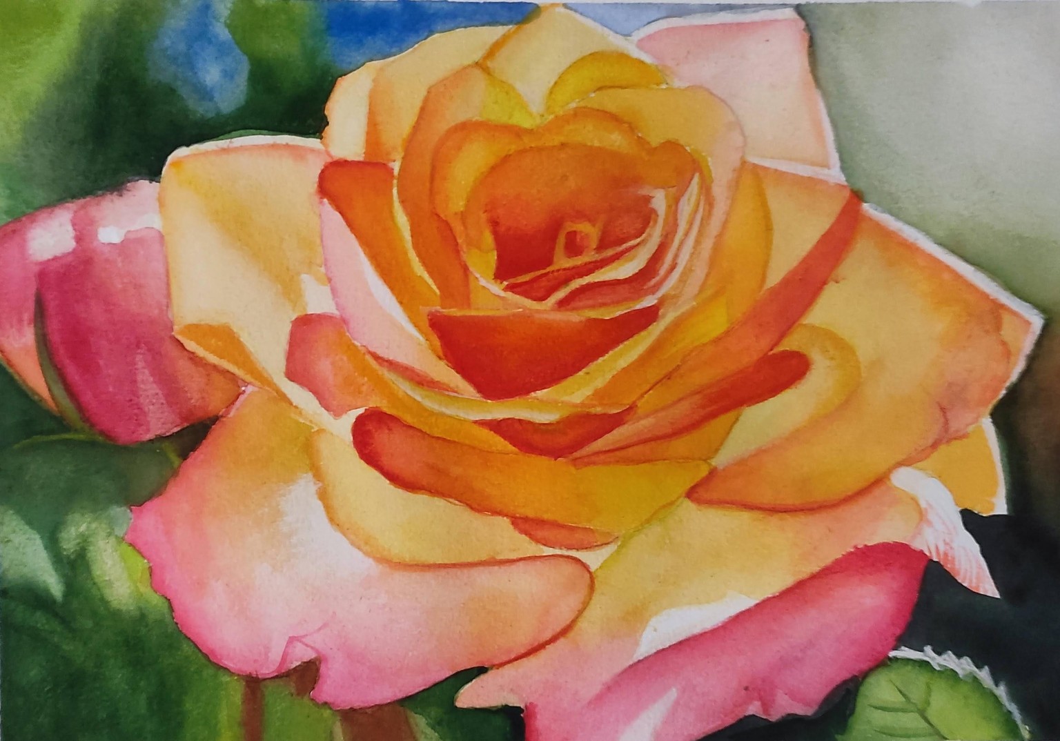 Mastering Yellow Roses in Watercolor - image 1 - student project