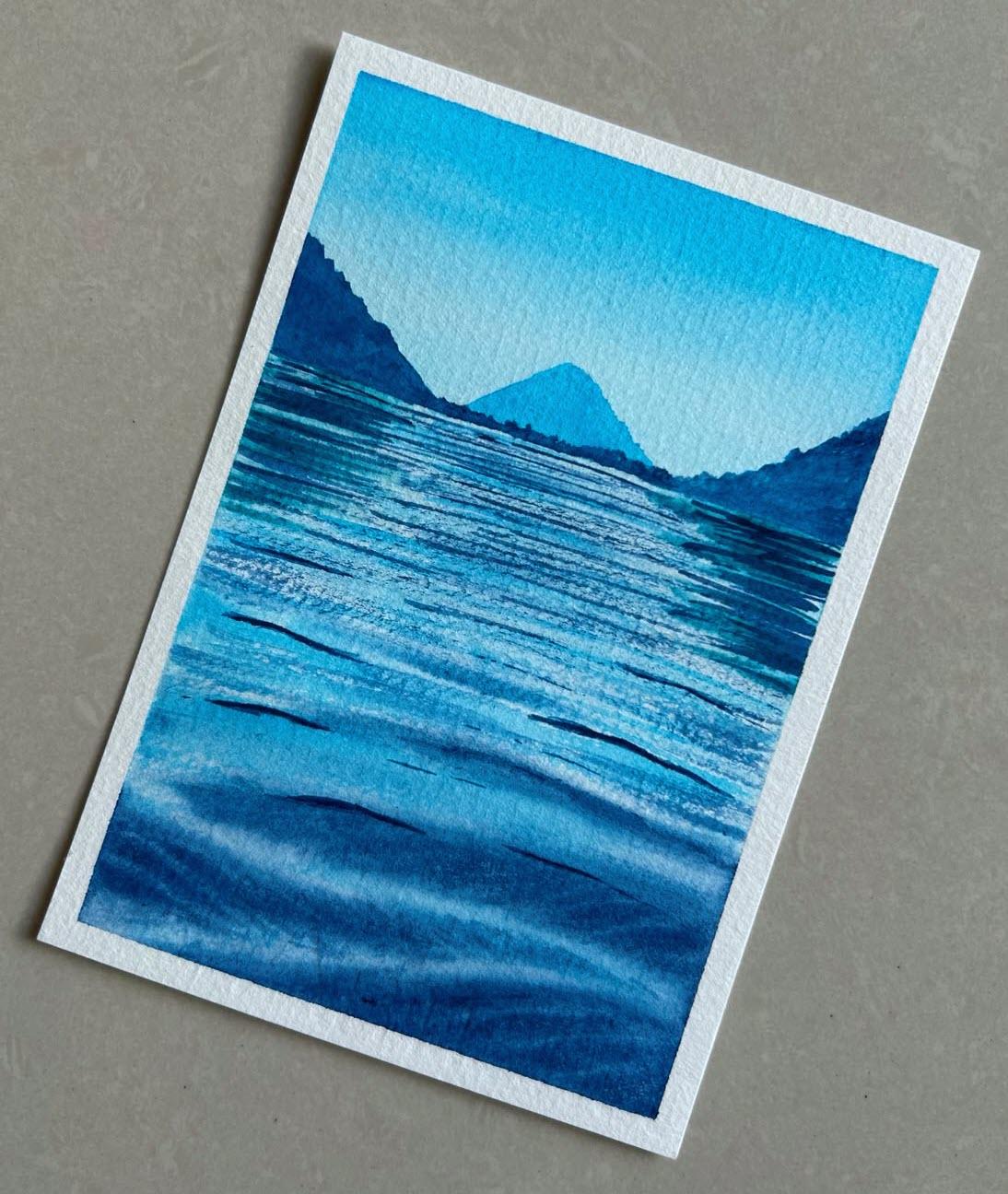 Serene mountain lake - image 1 - student project
