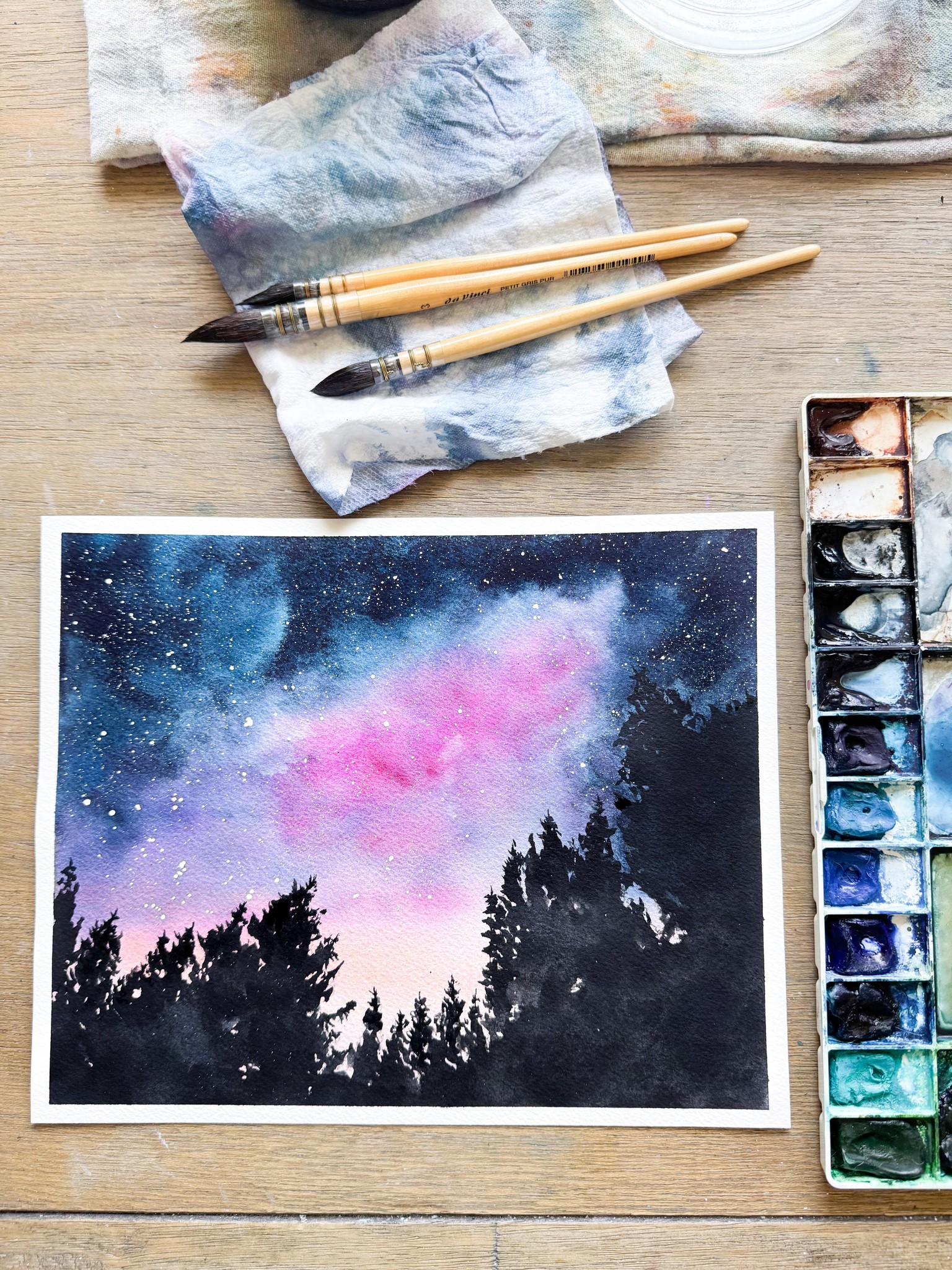 Watercolor Galaxies for Smooth Backgrounds - image 1 - student project
