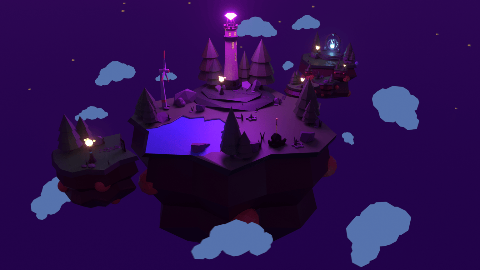 Fantasy Sky Island - image 2 - student project