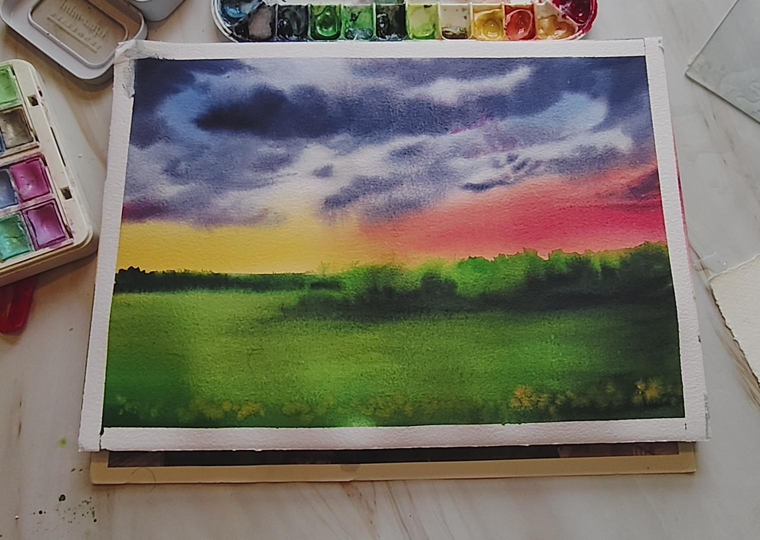Spring landscape - image 1 - student project