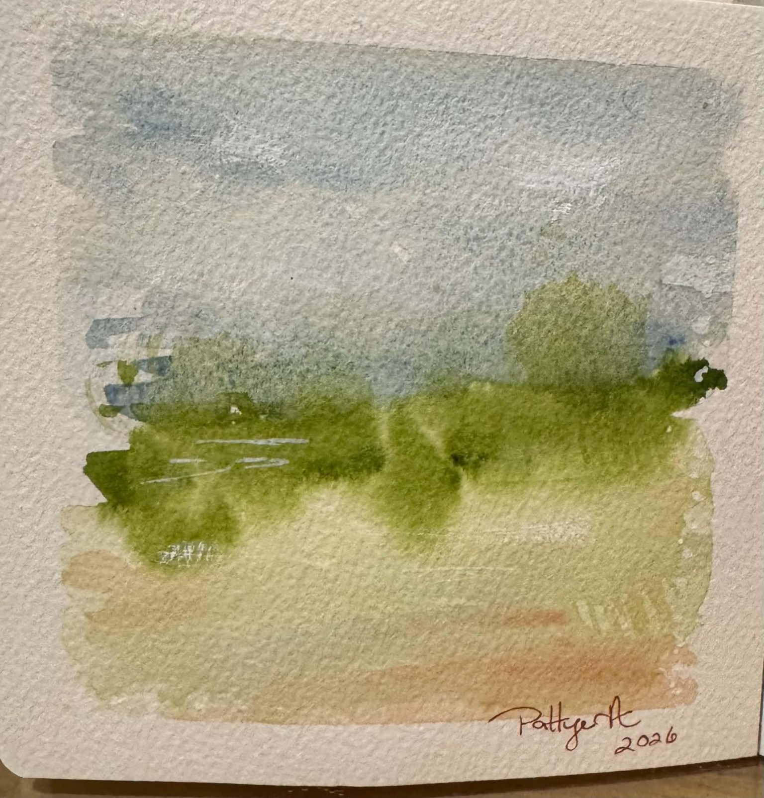 Watercolor Abstract Landscapes - image 3 - student project
