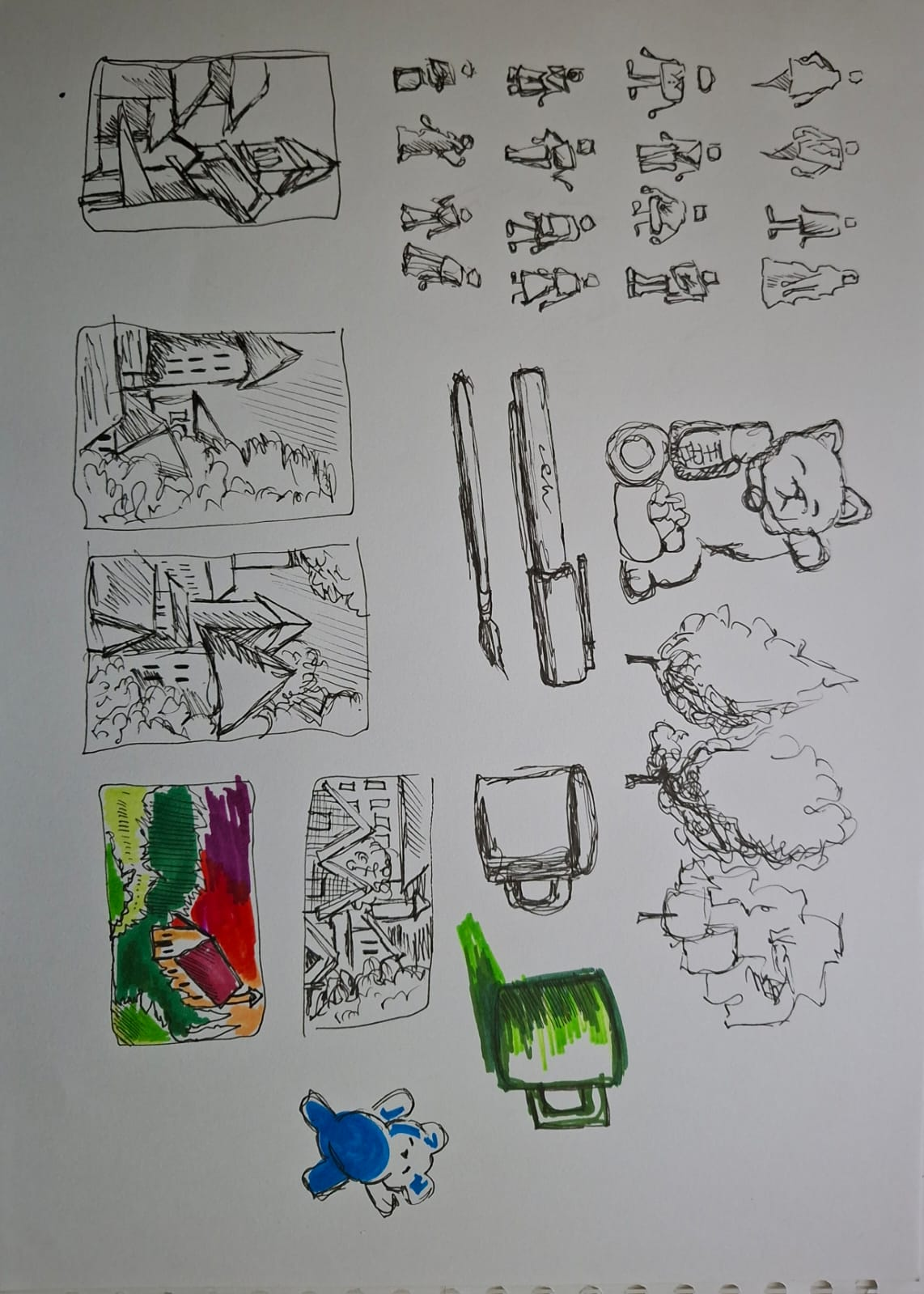 Little Tumbnails and sketches - image 1 - student project