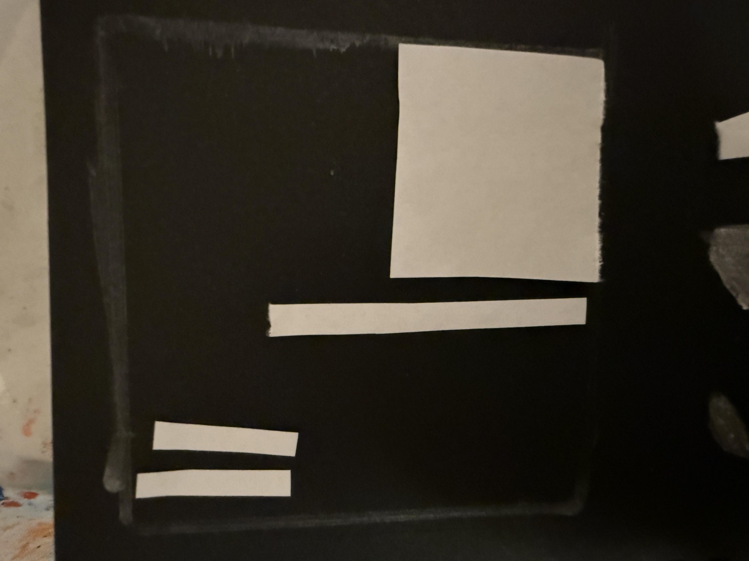 Composition experiments on black paper - image 3 - student project