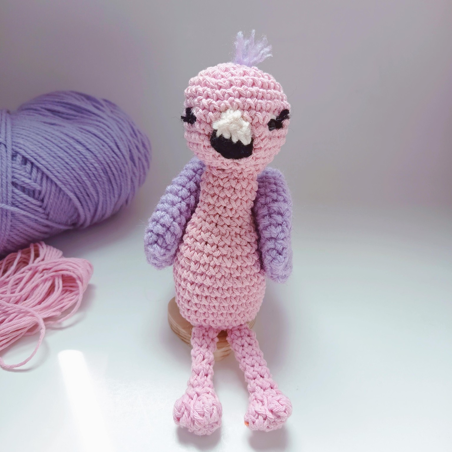 My first Amigurumi Giraffe, crocodile and flamingo, thanks Emilie, love your teaching! - image 3 - student project
