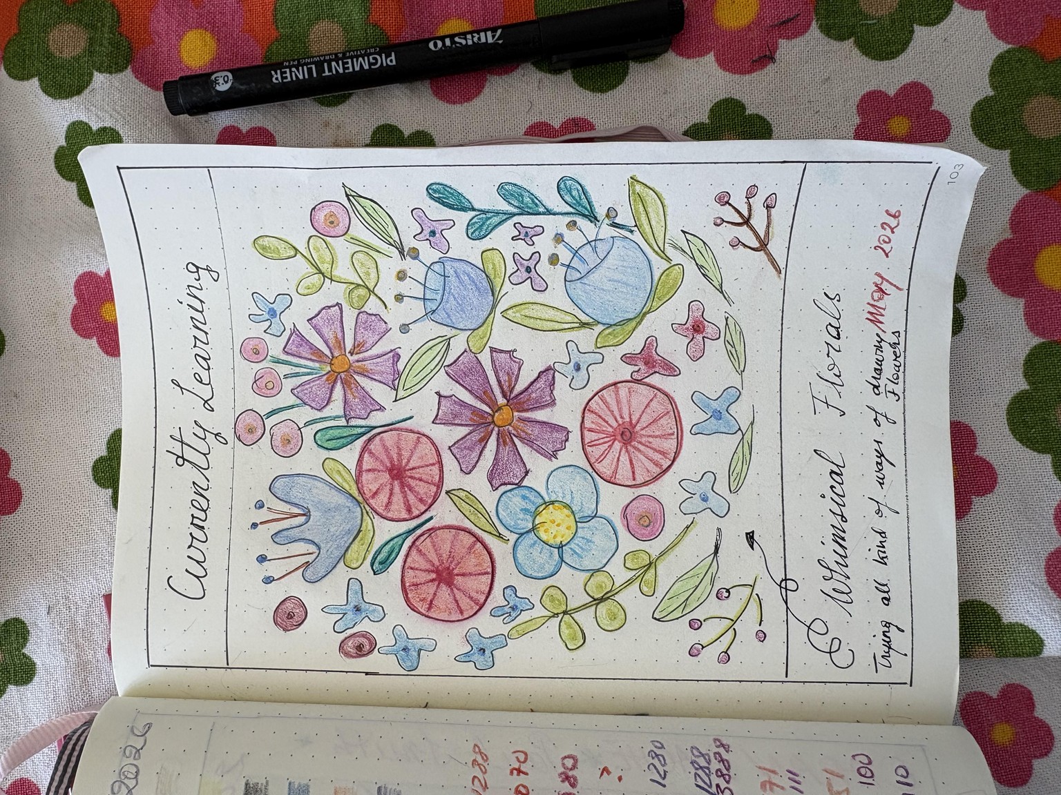 Currently learning to draw flowers - image 5 - student project