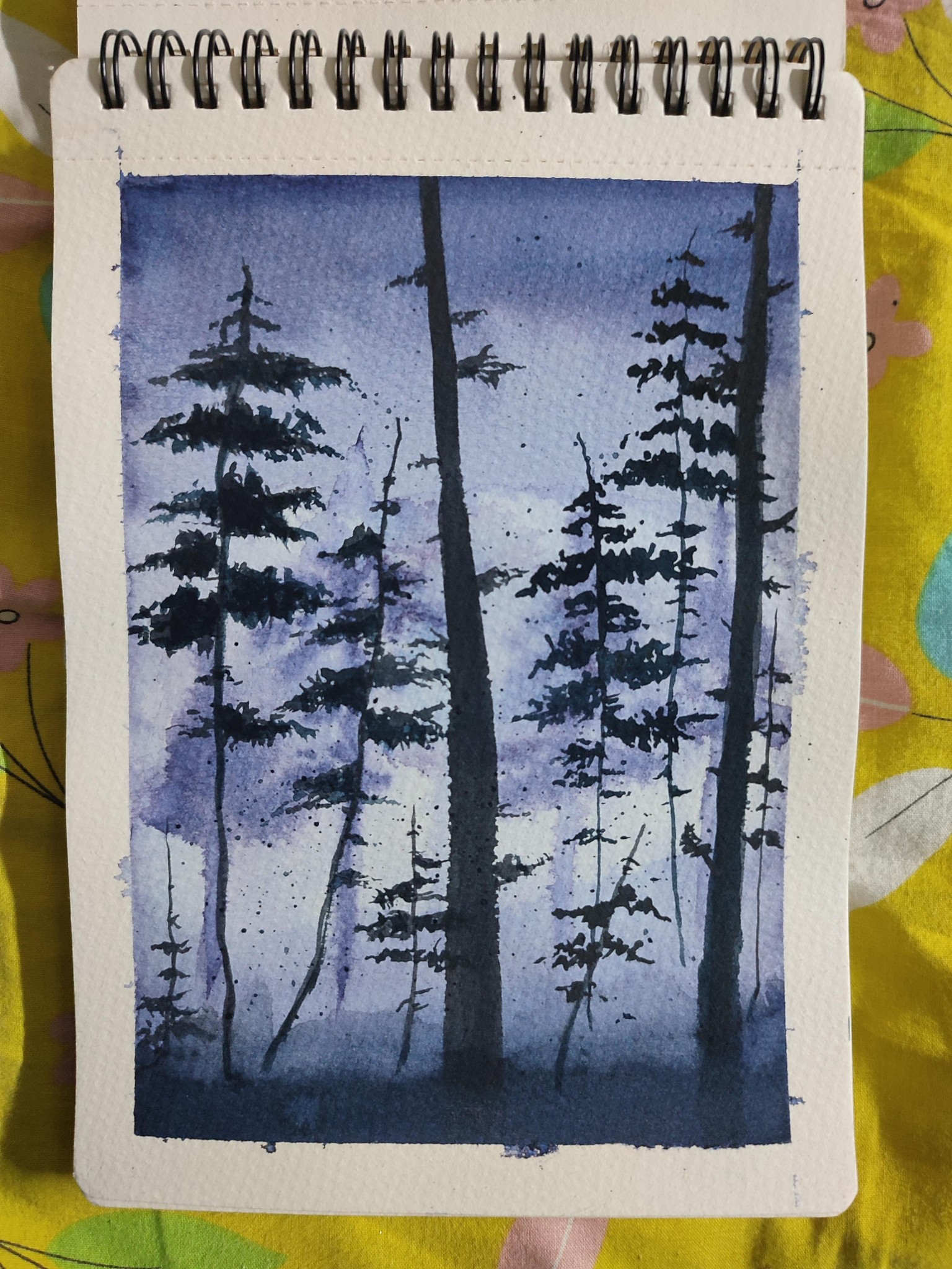 Painting a Misty Morning with Watercolors - image 1 - student project