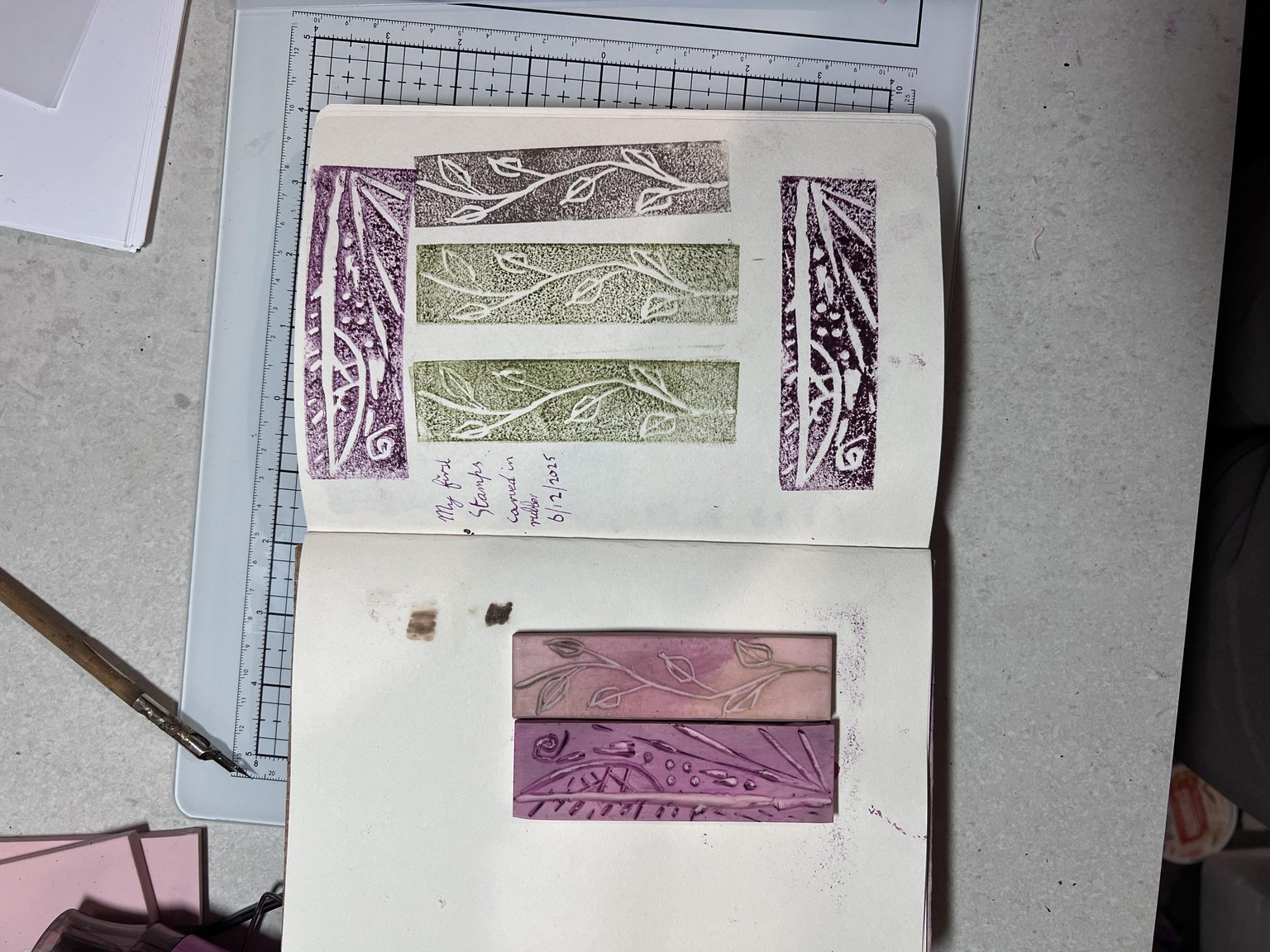 First Day Of Stamp Carving - image 1 - student project
