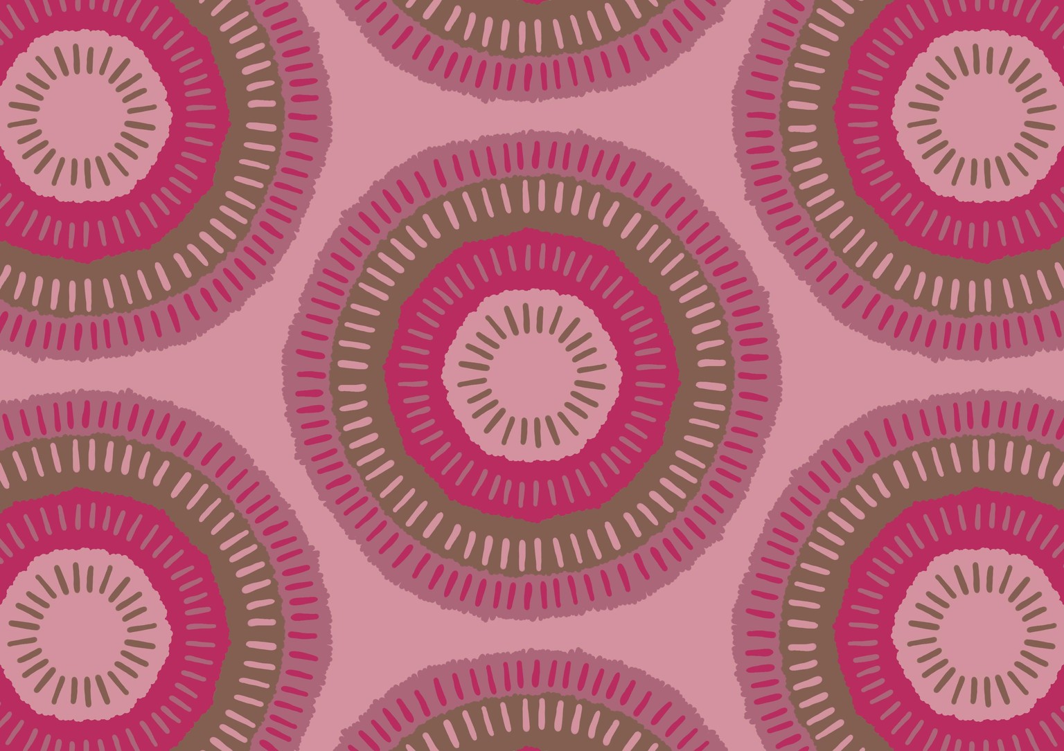 Playful Circles Half Drop - image 1 - student project