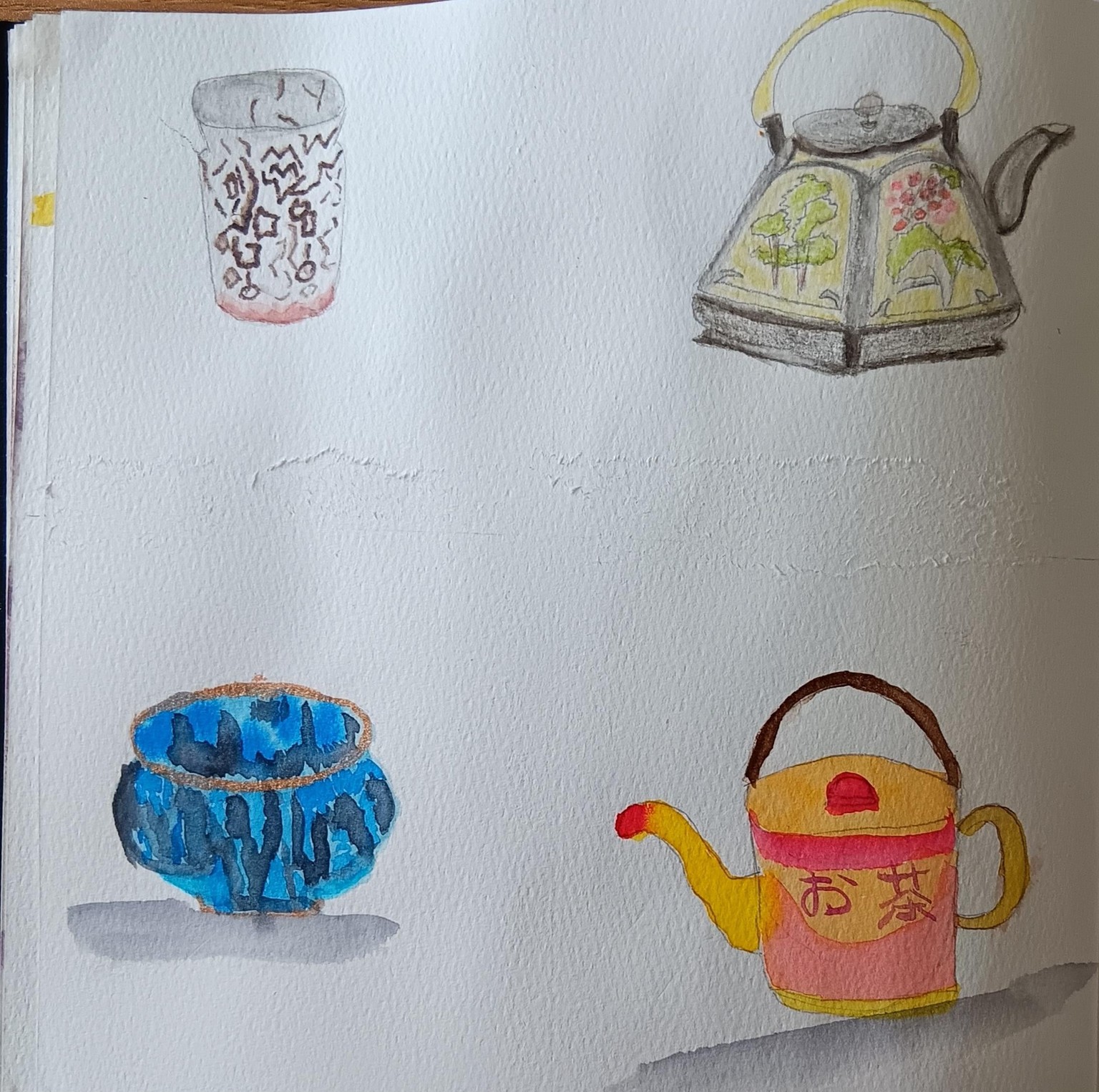 A few Japanese Teapots and a couple of cups. - image 2 - student project