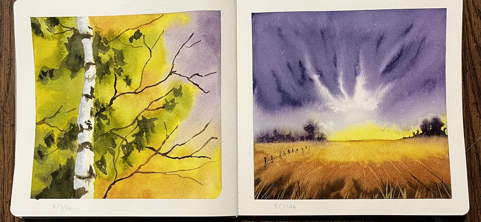 Watercolor landscapes - image 5 - student project
