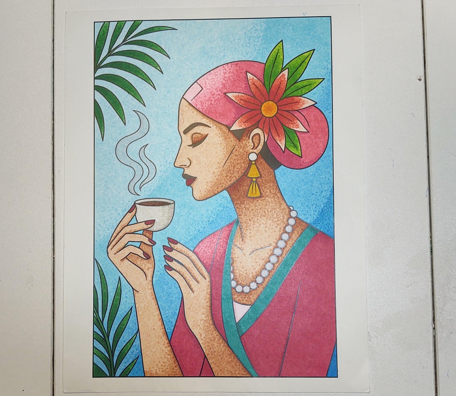 Pointillism Coloring Page - image 1 - student project