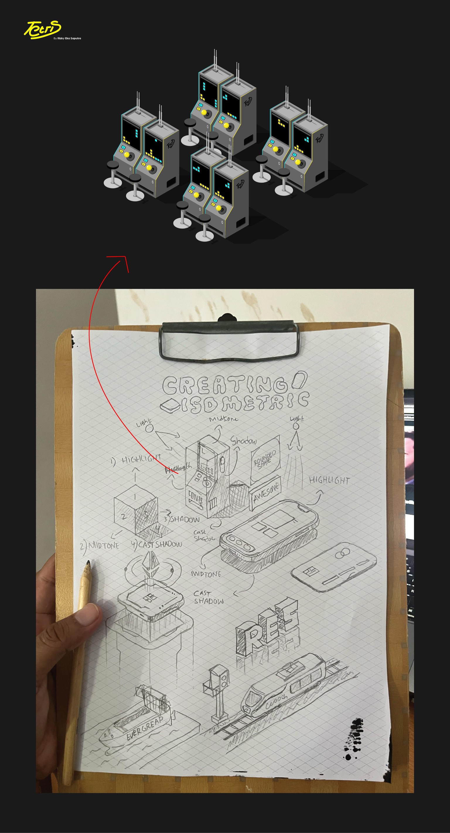 Tetris Isometric Fun - image 1 - student project