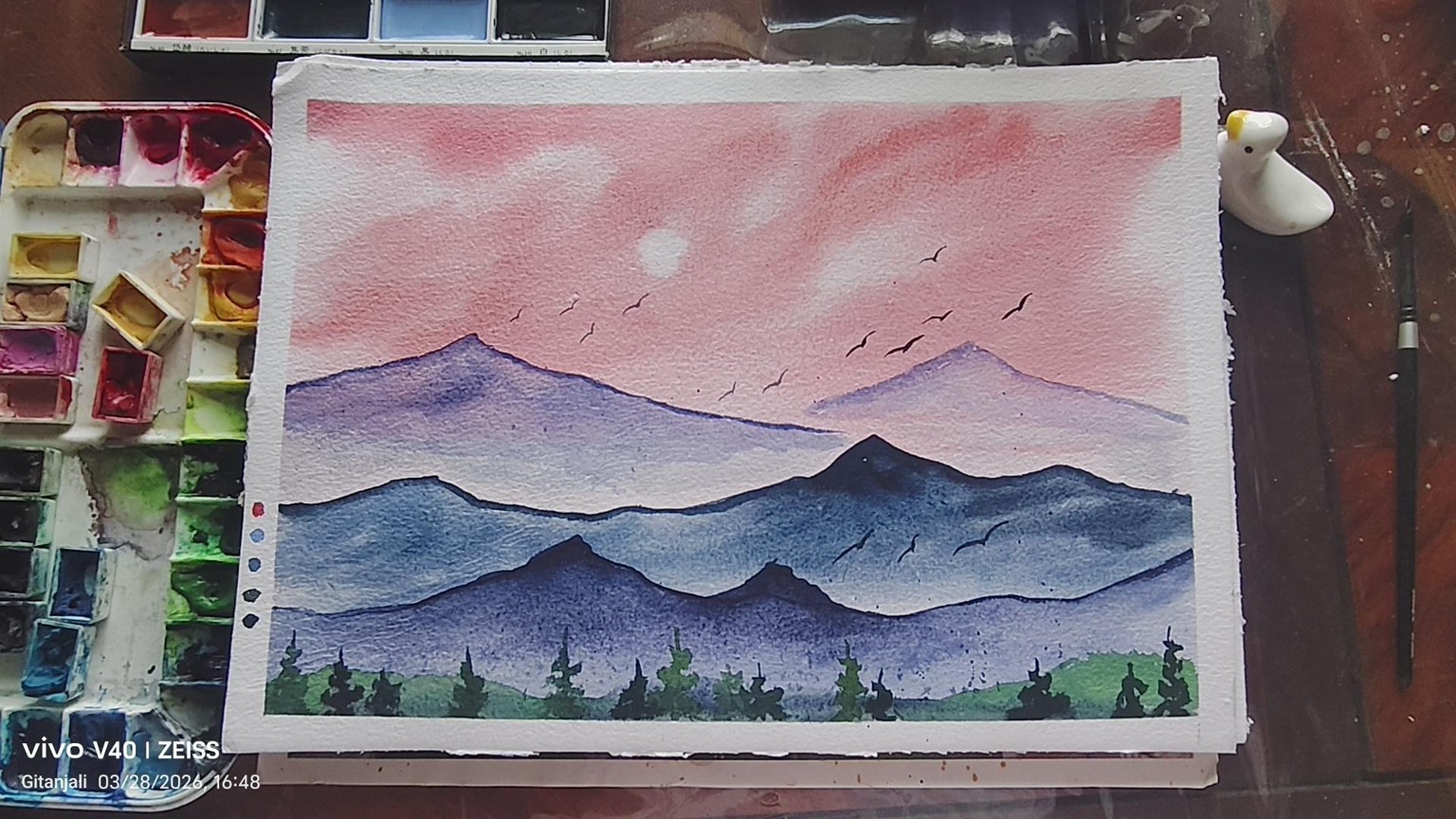 Mist peachy landscape - image 7 - student project