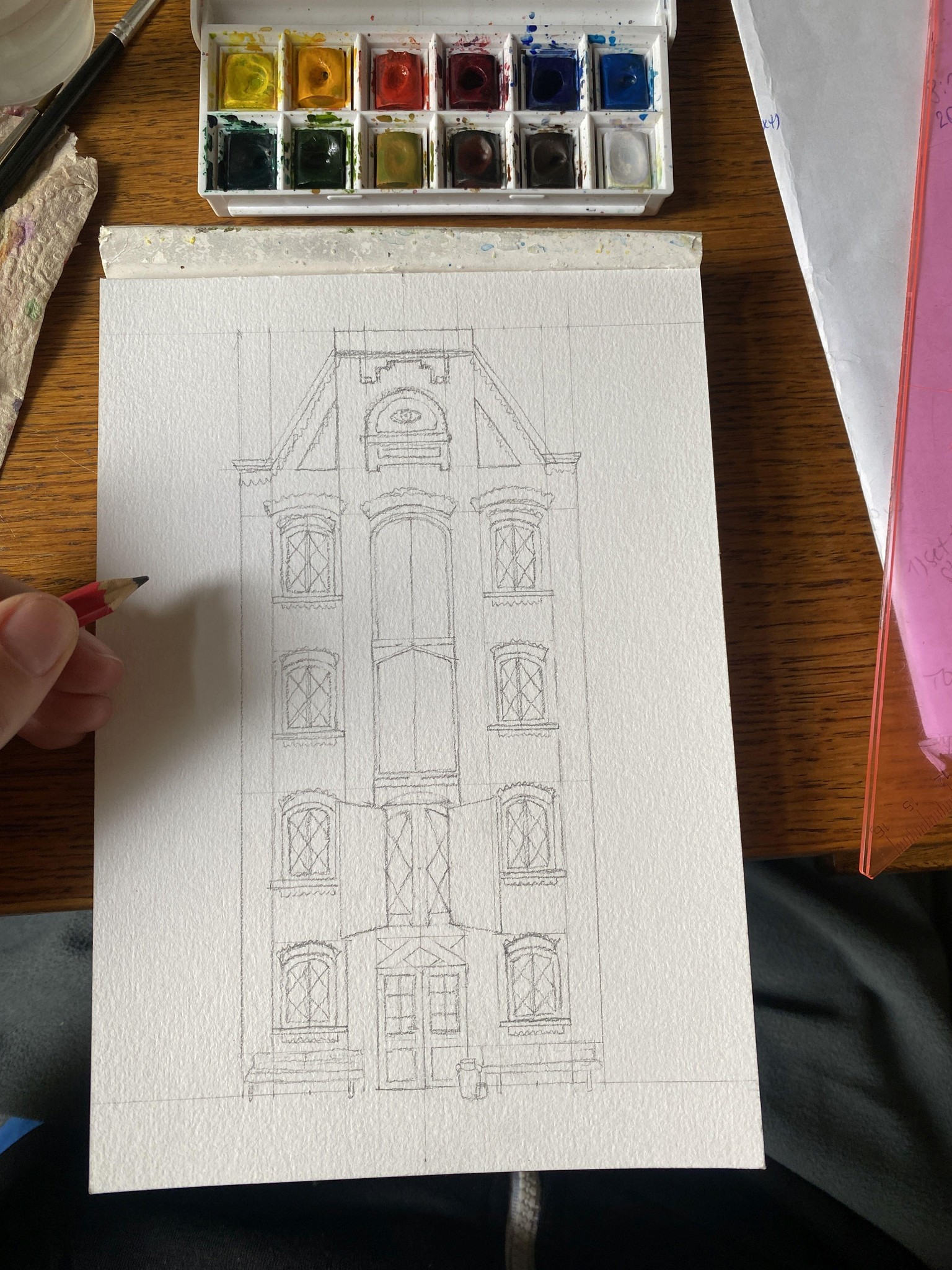 Urban Sketching: Jan Pesijnshof - image 7 - student project