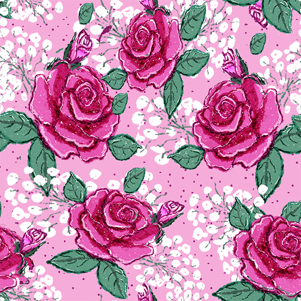 Rose and Baby's Breath Trellis. - image 3 - student project