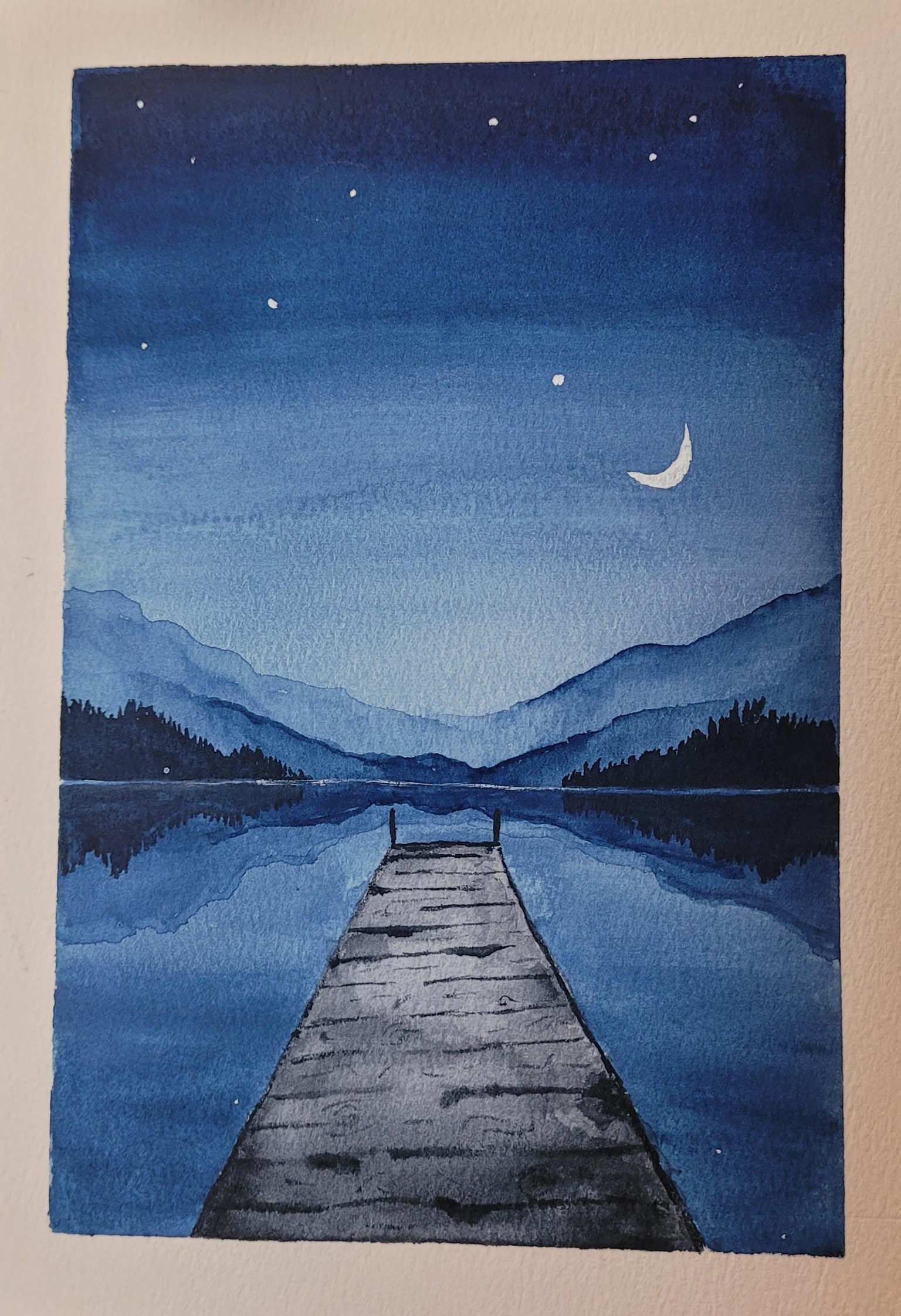 Dreamy Landscape Class Paintings - image 7 - student project