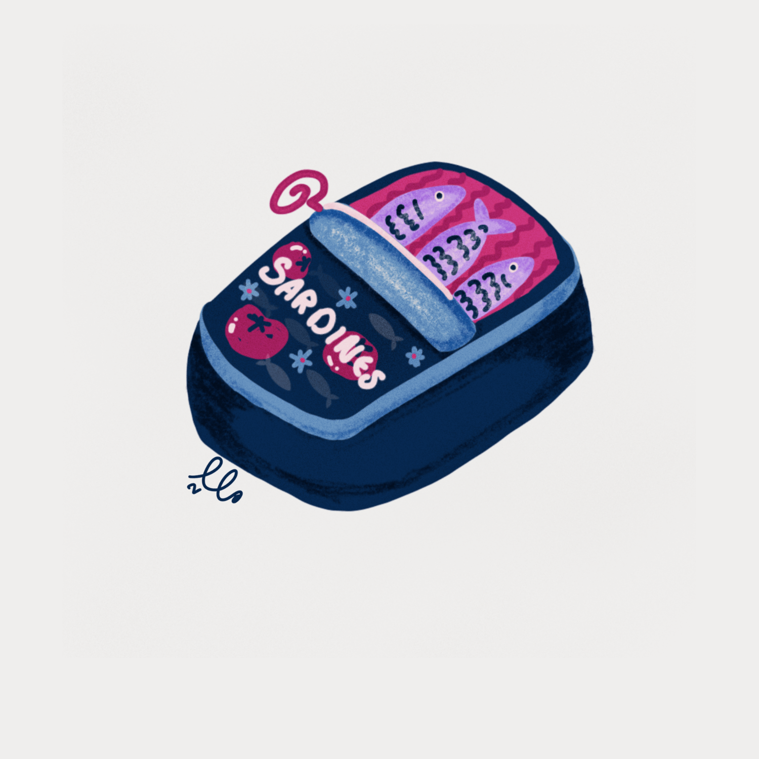 Vintage sardine Tin , Illustration - image 3 - student project