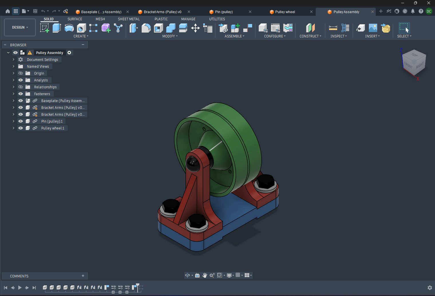 Pulley Assembly - image 5 - student project