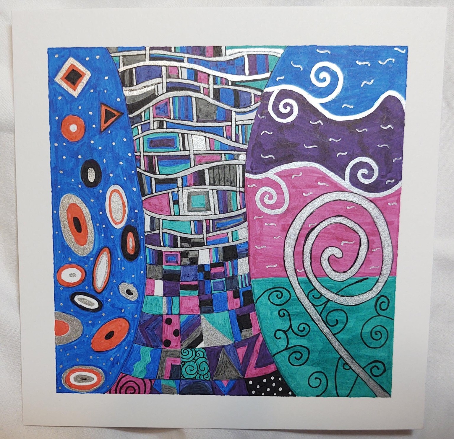 Klimt Inspired Zentangle Art - image 5 - student project
