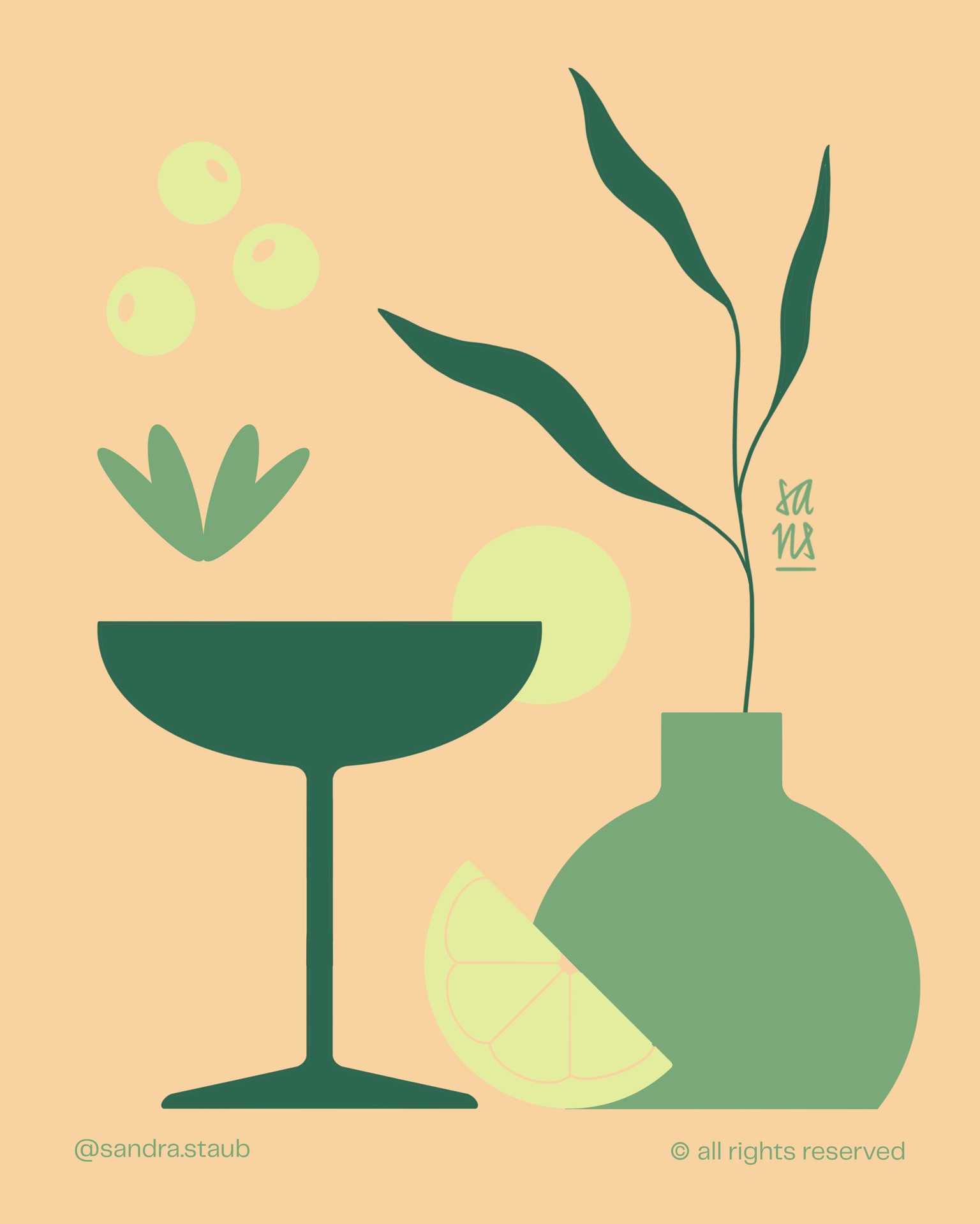 Sample Artwork & Colour Palettes From Your Teacher - image 3 - student project