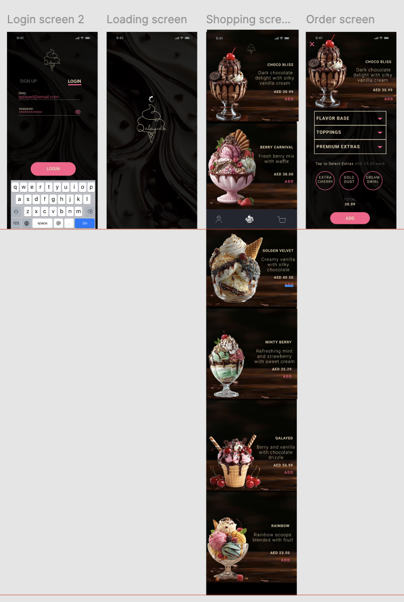 Ice Cream App - image 2 - student project