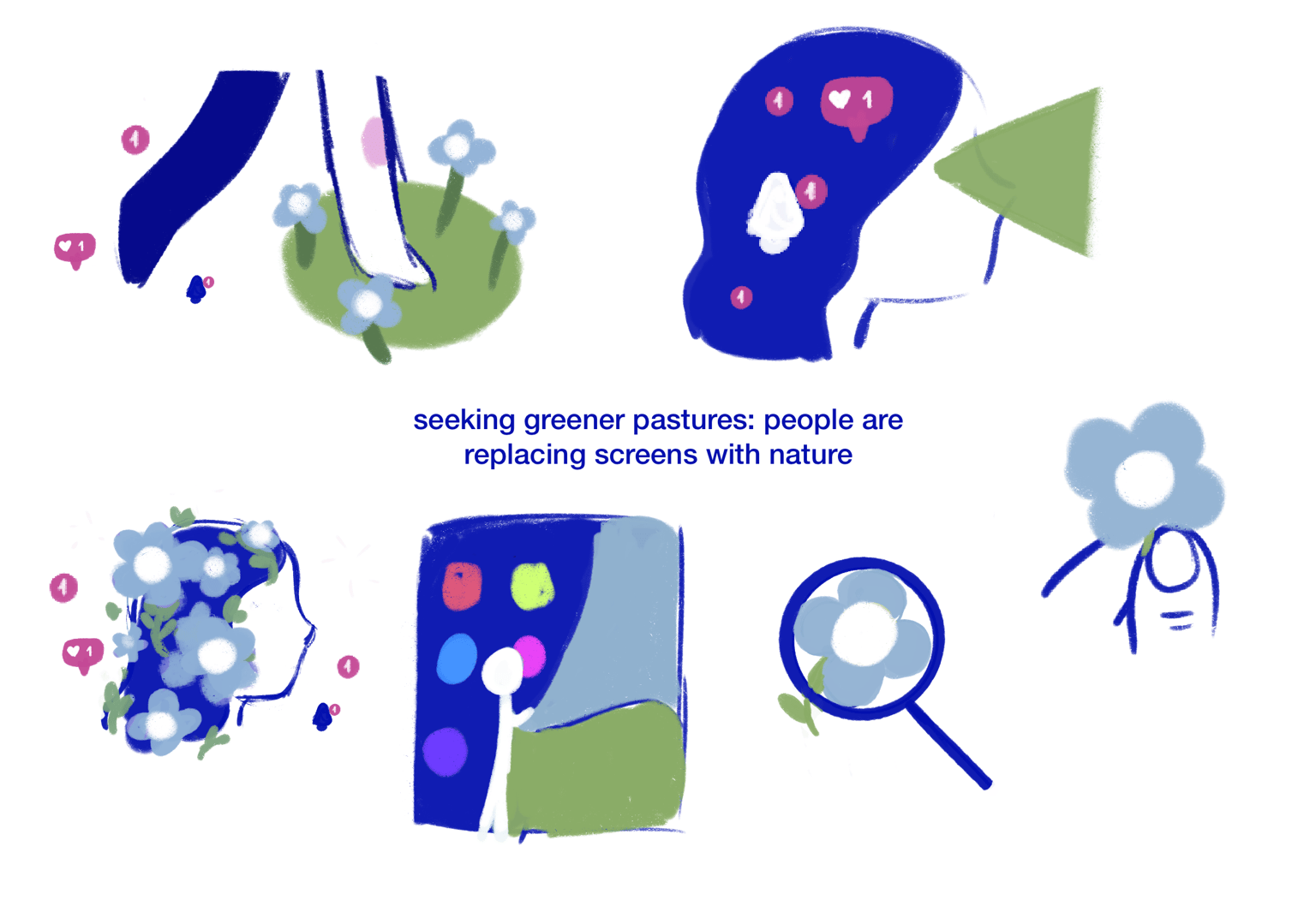 Seeking greener pastures:  People are replacing screens with nature - image 4 - student project