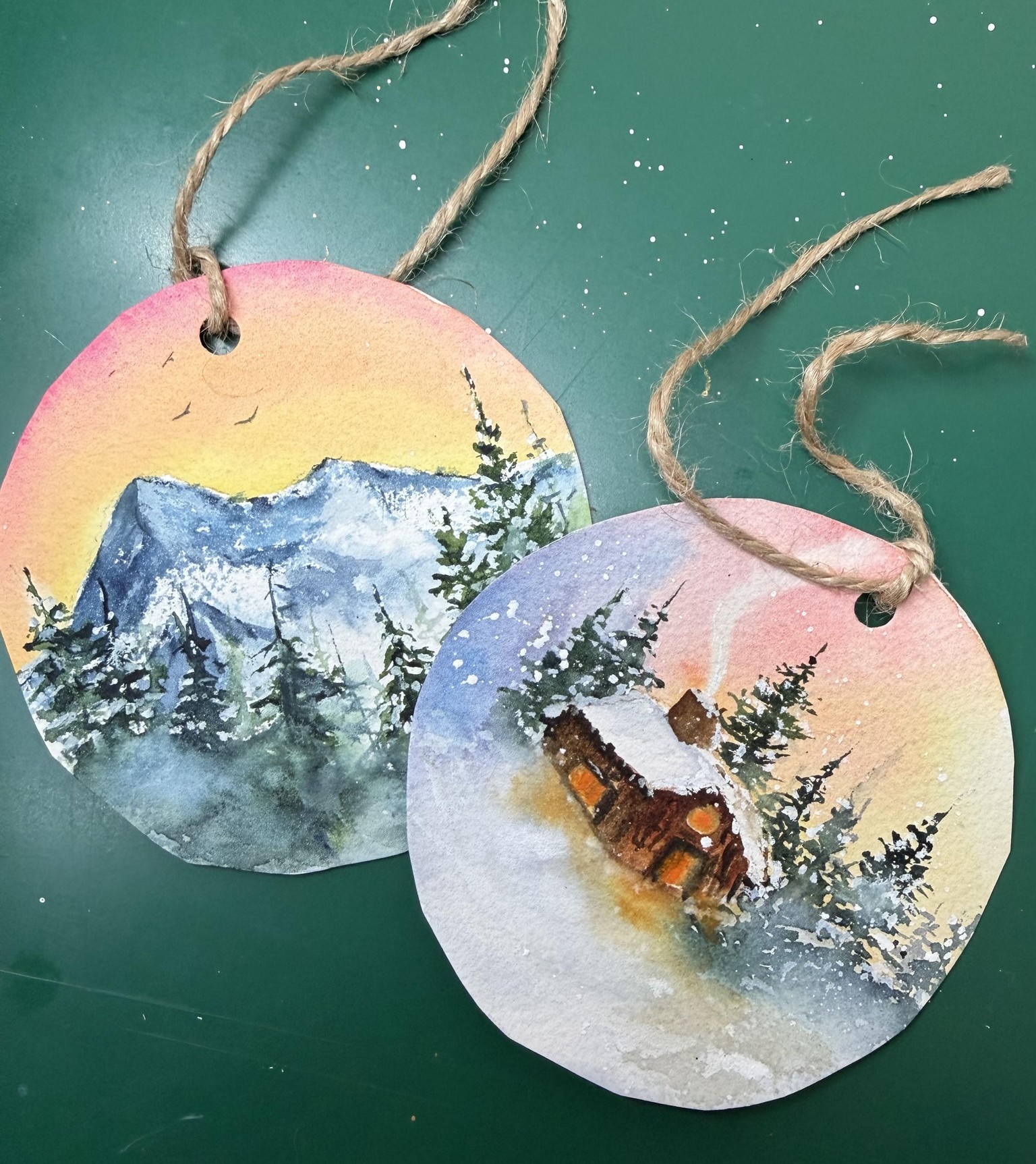 Watercolor Ornaments - image 3 - student project