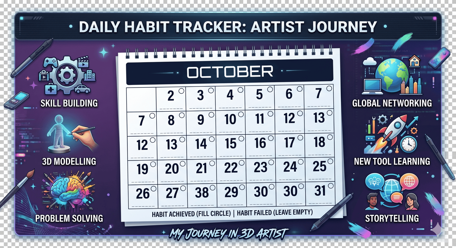 basic calender to track progress - image 1 - student project