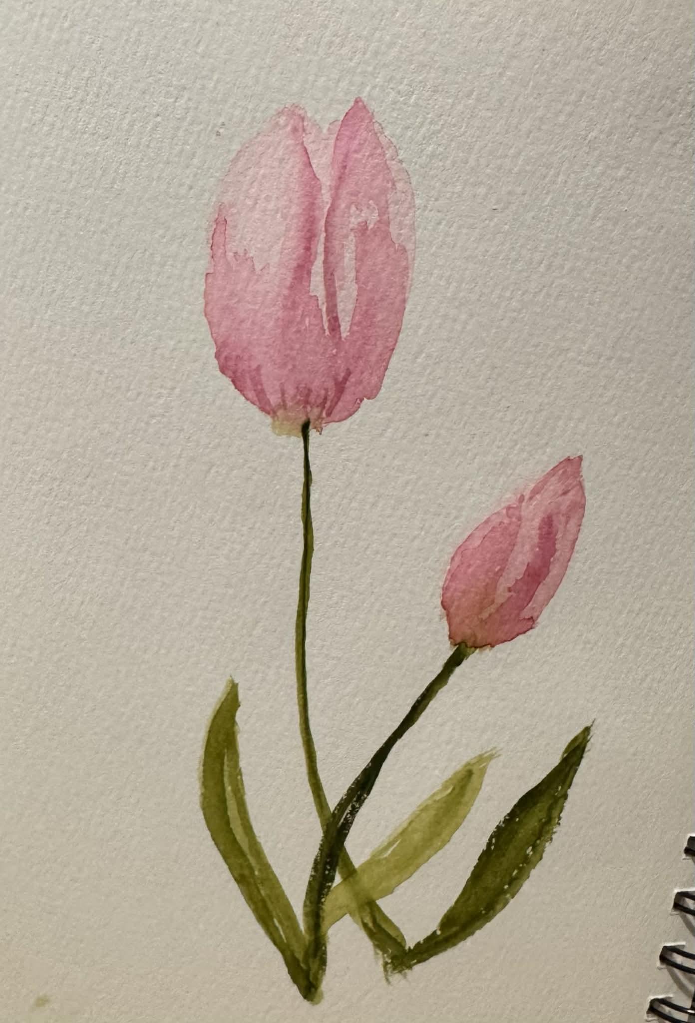 Try one - Watercolor Tulips: The Art of Floral Shadow & Texture - image 3 - student project