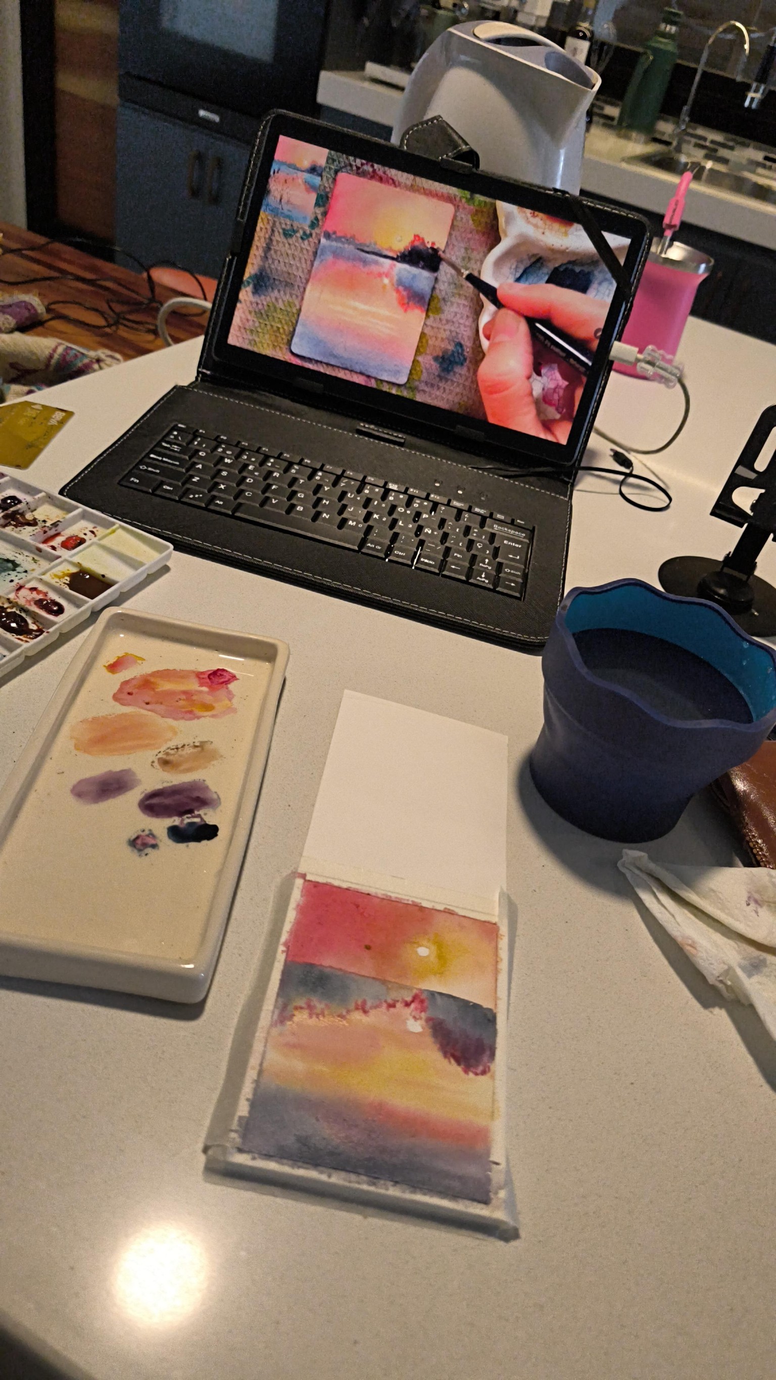 Atmospheric sunset landscape - image 4 - student project