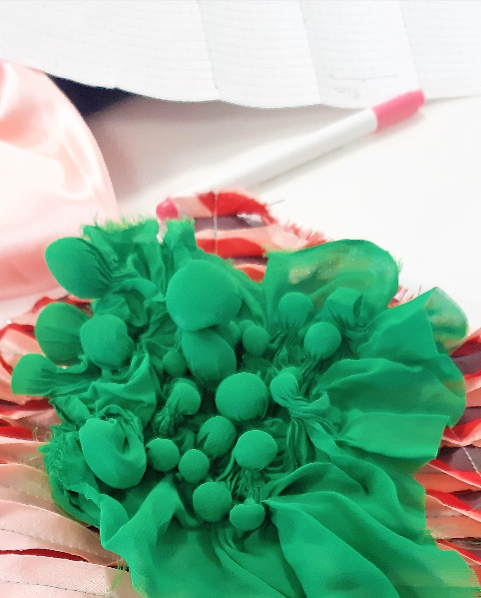 Shibori Bubbles and Sandwich Fabric - image 3 - student project