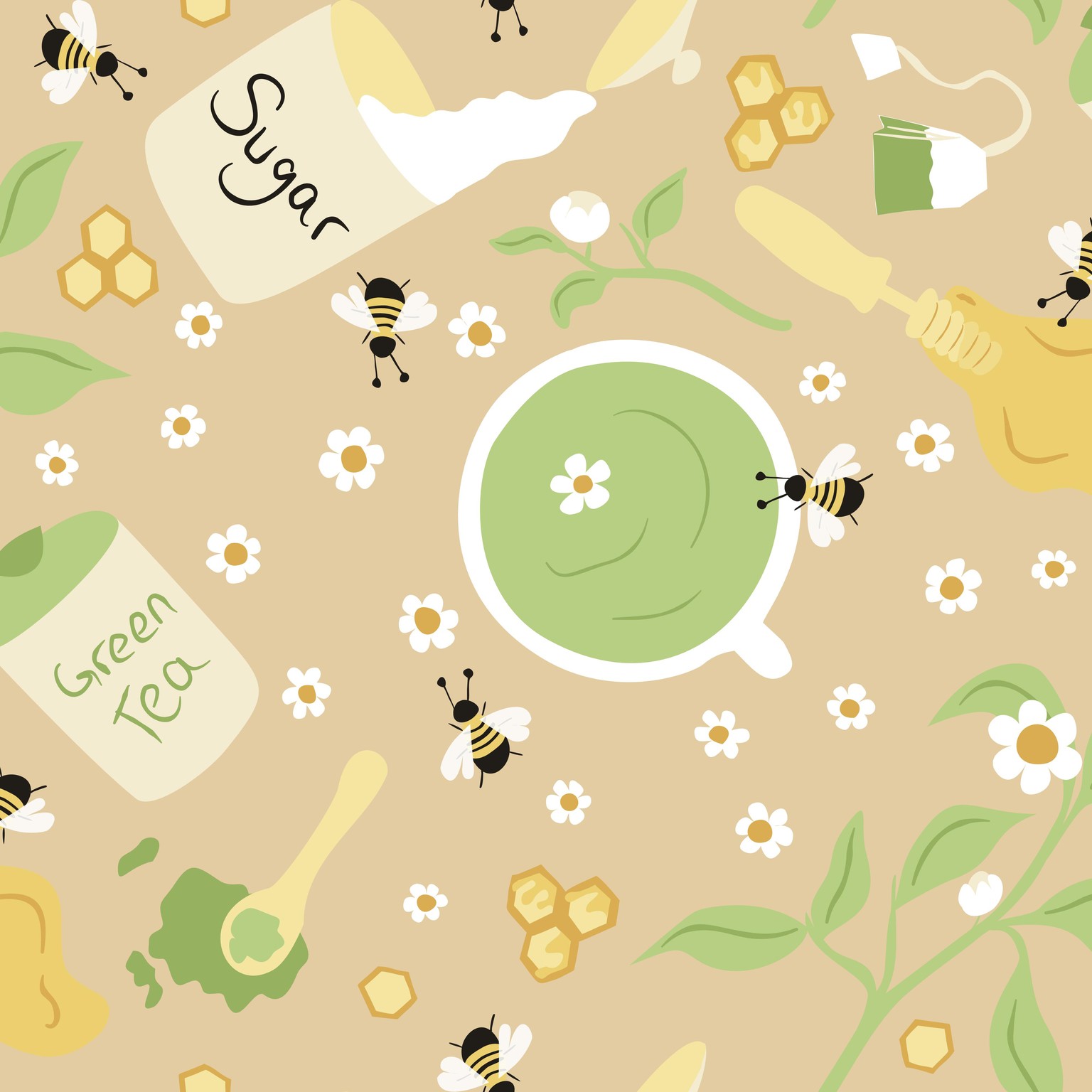 Tea and bees - image 2 - student project