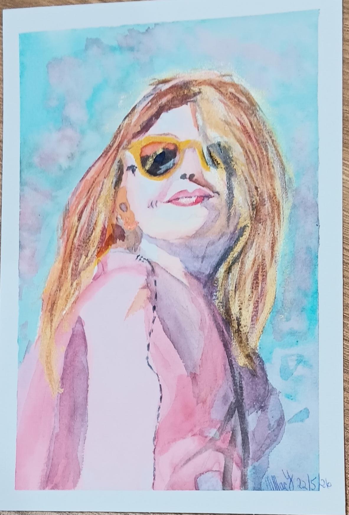 Jane Beata's Portraits, 5th one.  Lady with Pearls in her  Hair. - image 2 - student project