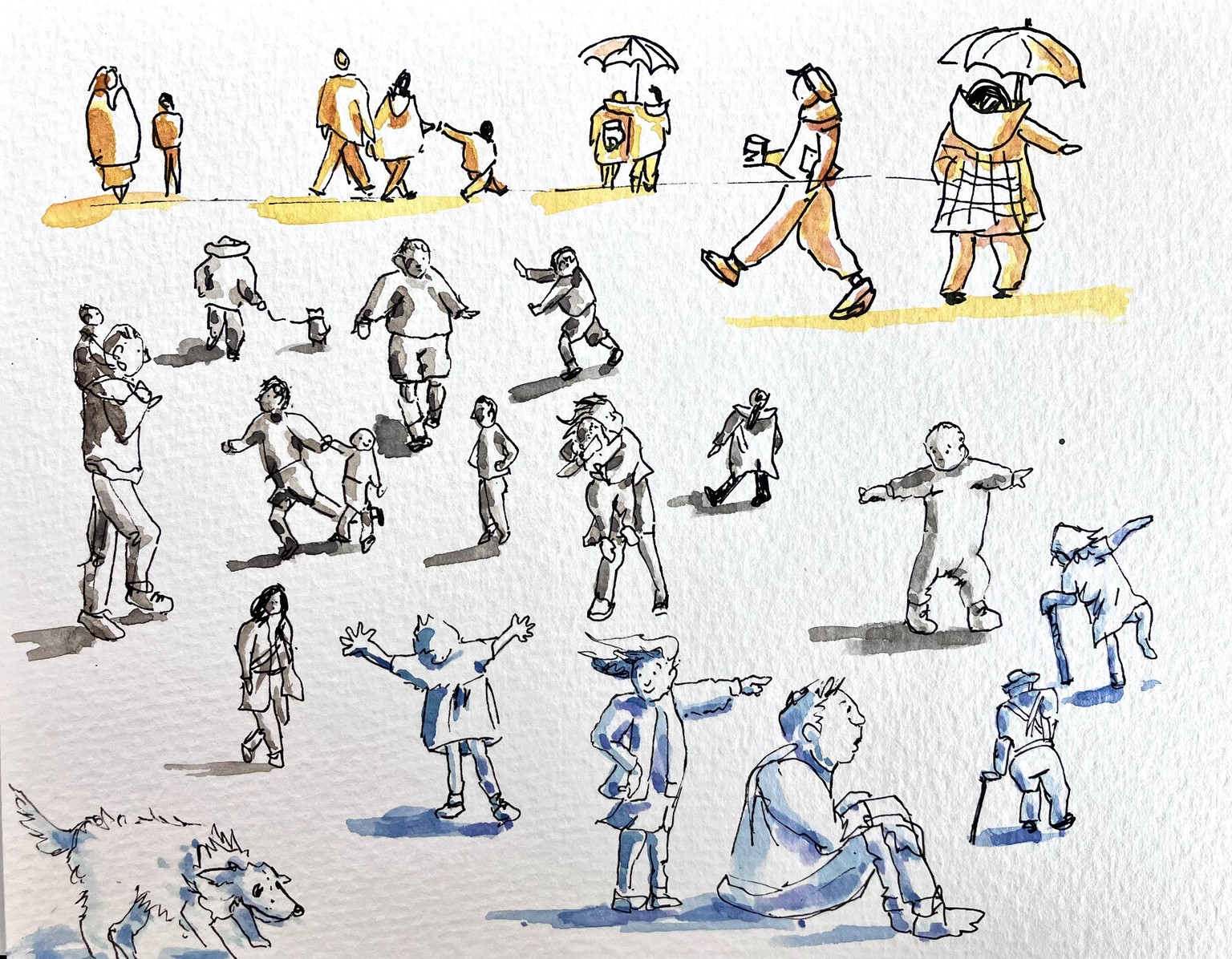 Drawing People for Urban Sketching - image 1 - student project