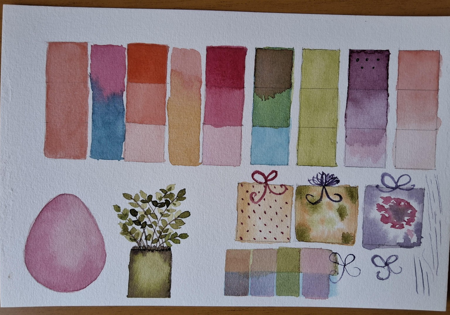 I feel I'm growing in watercolor painting. - image 2 - student project