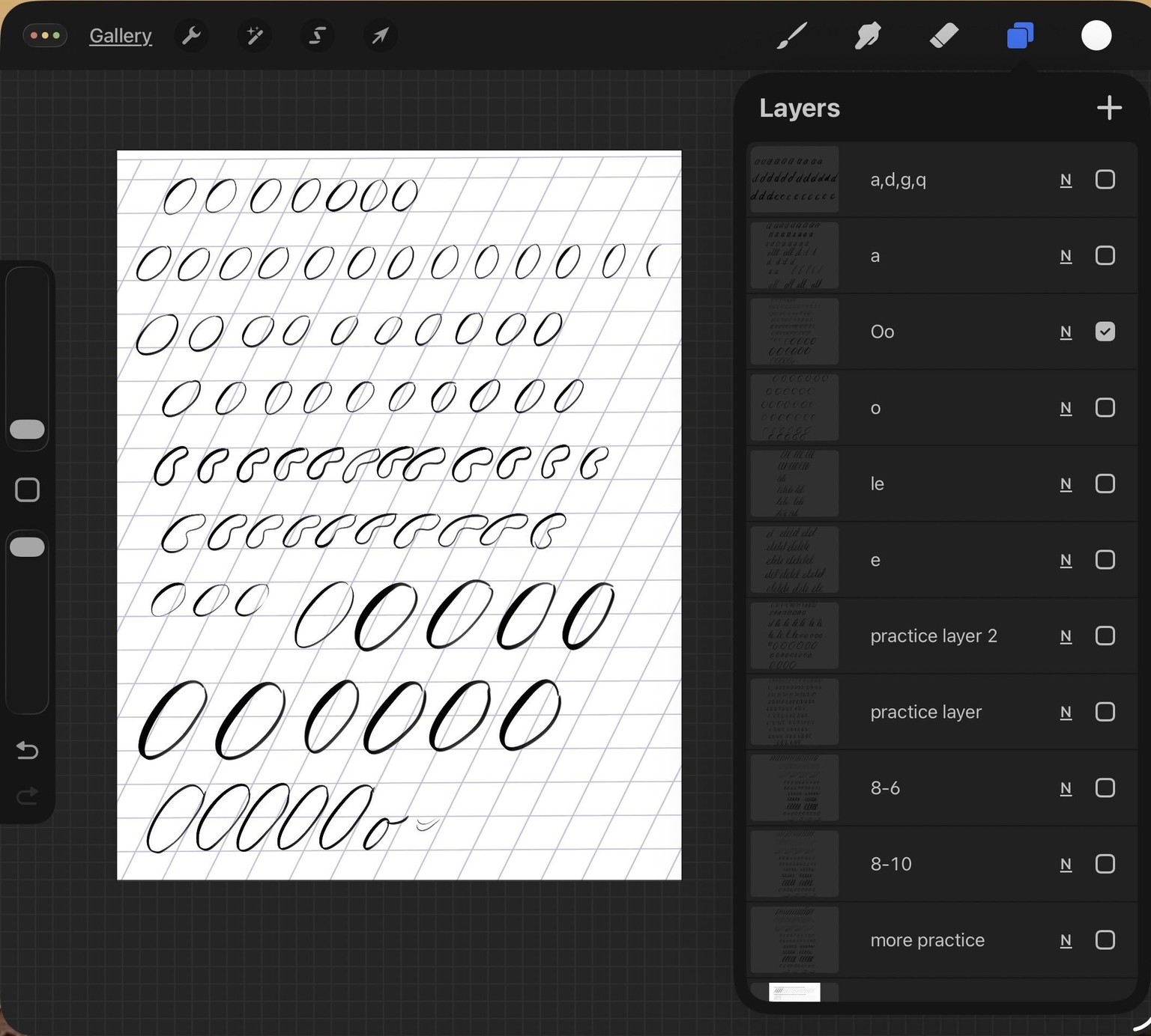 brush Lettering in Procreate - image 5 - student project