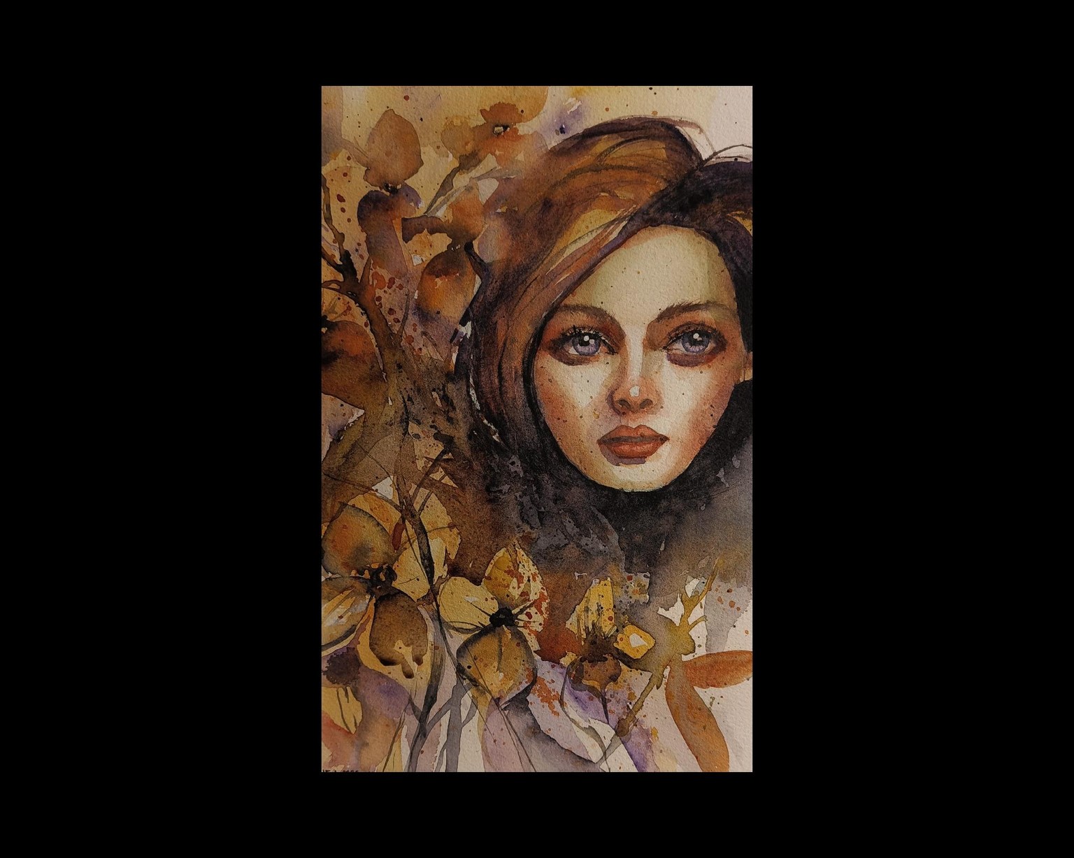 Aquarell - Portrait from a photo - image 1 - student project