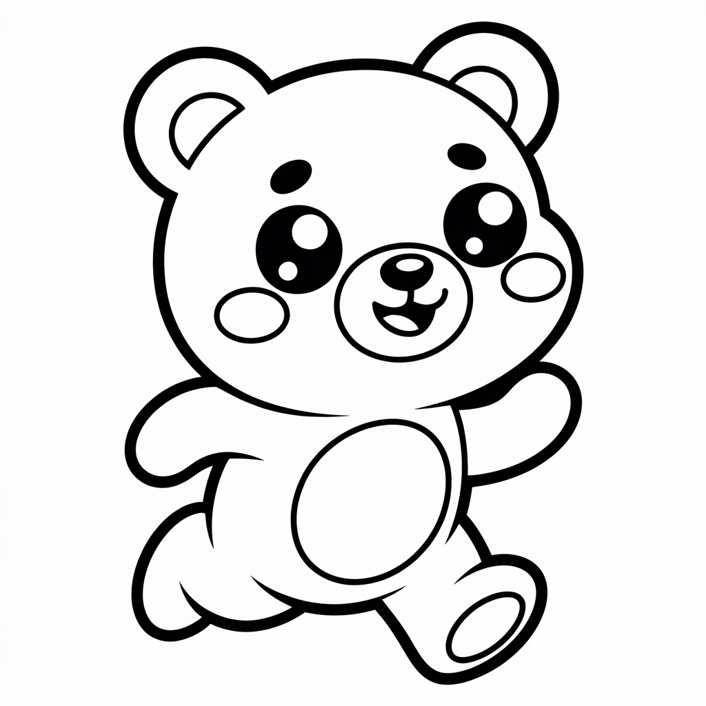 Bear for coloring page - image 1 - student project