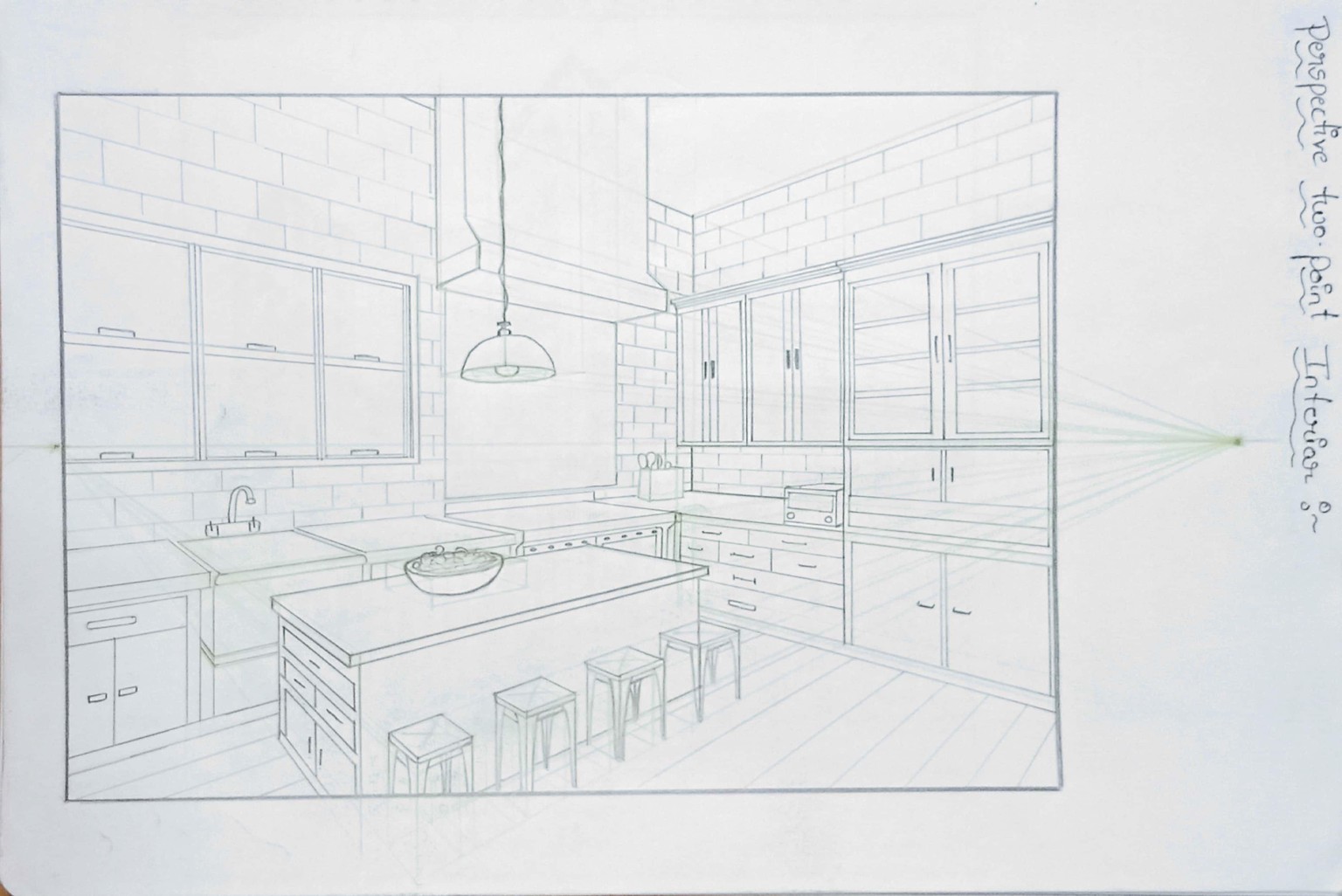 Drawing in perspective - image 9 - student project