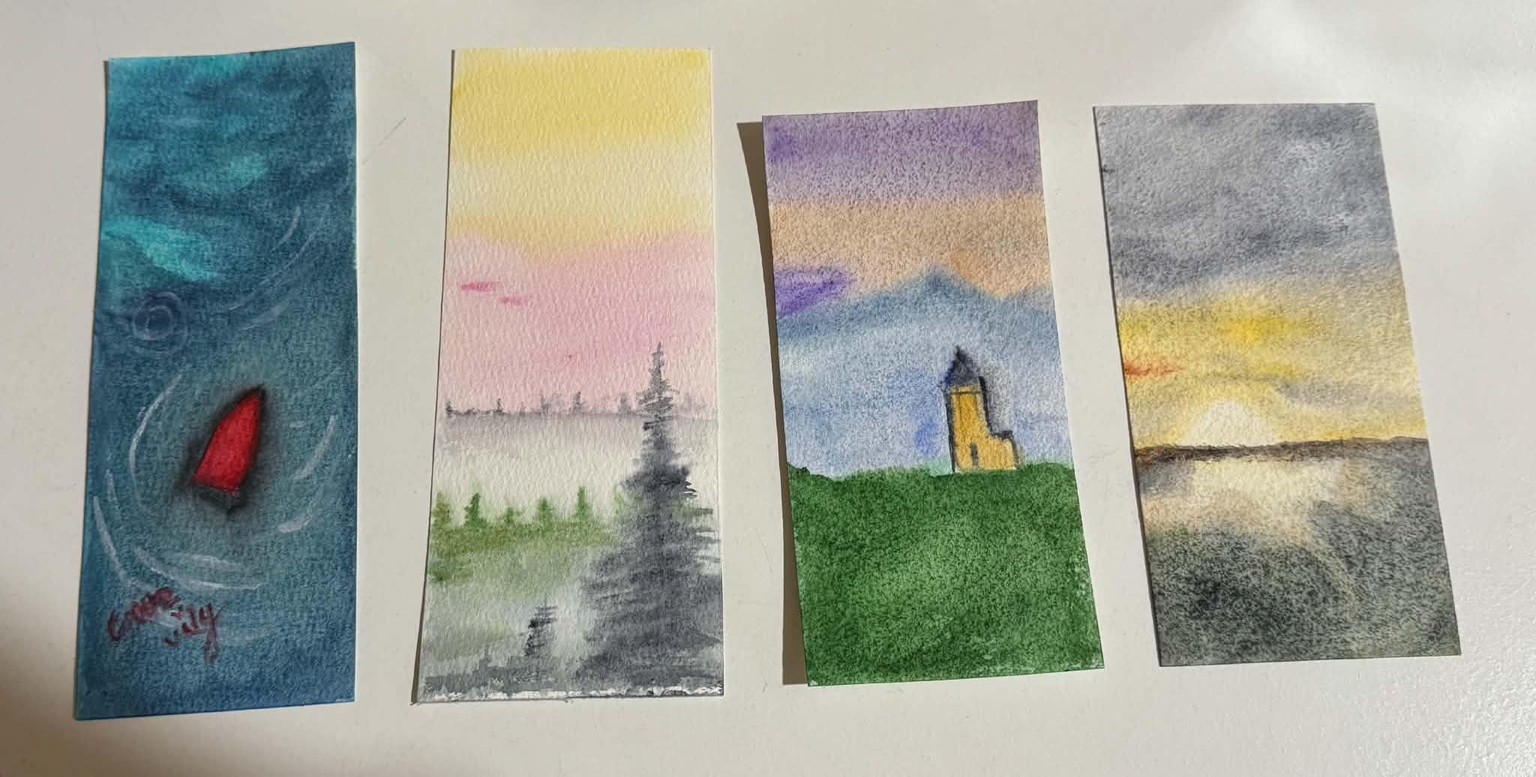 dreamy watercolor landscapes - image 2 - student project