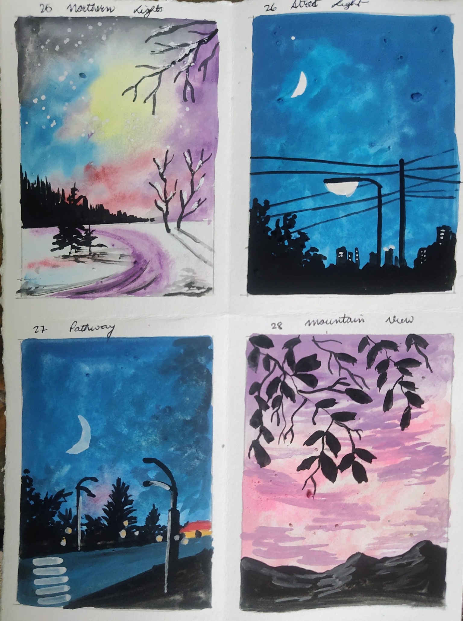 Mini gouache painting with Umashree - image 4 - student project
