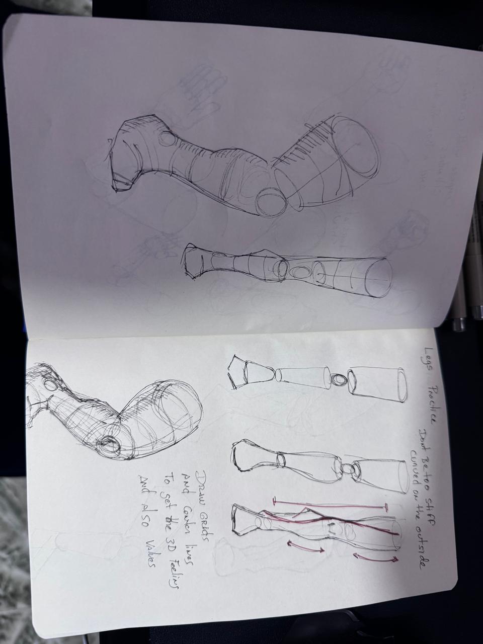 Body Shapes, figure Drawing class - image 4 - student project