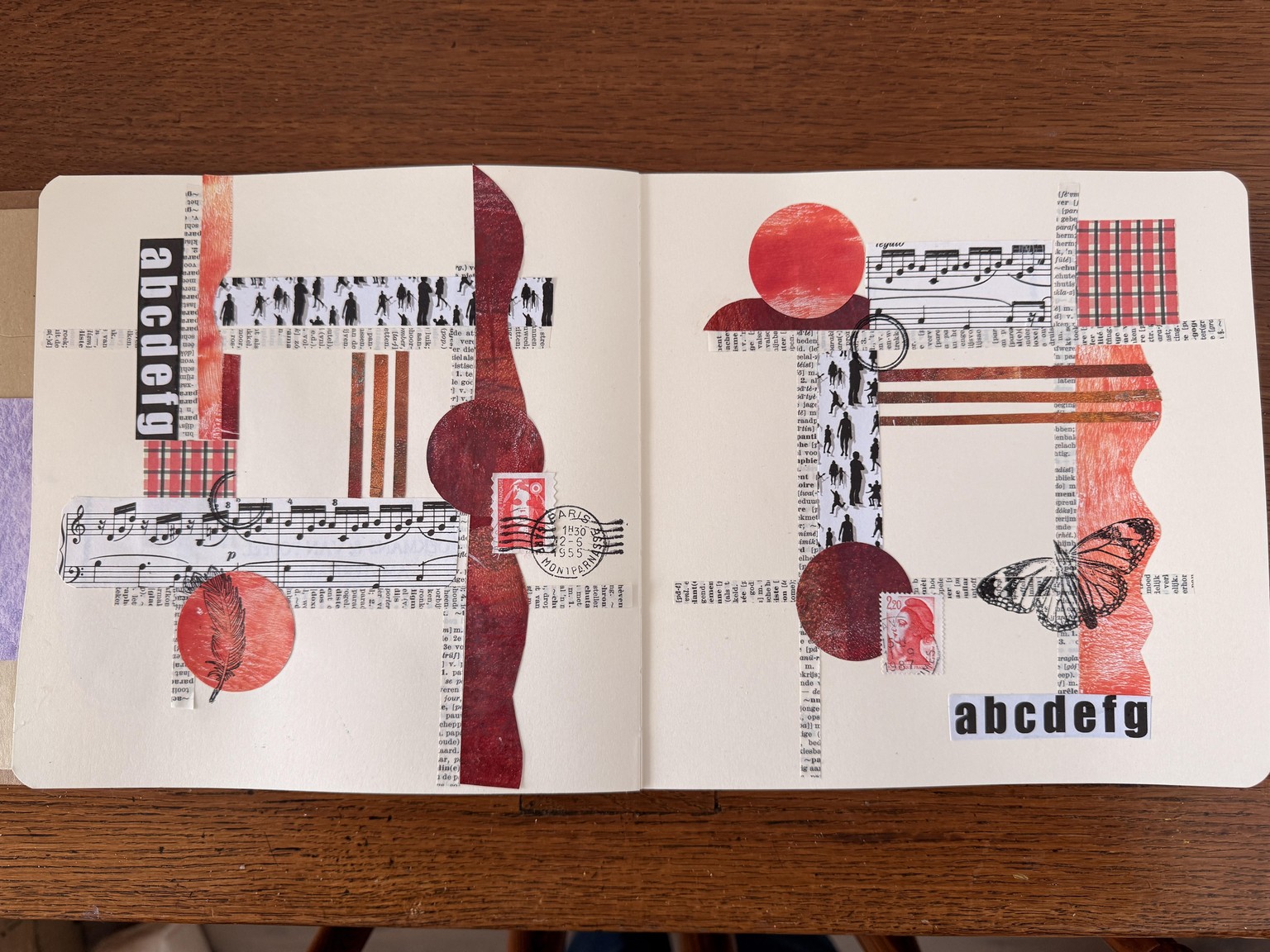 Day 1 - 5 Collage sketchbook challenge - image 5 - student project
