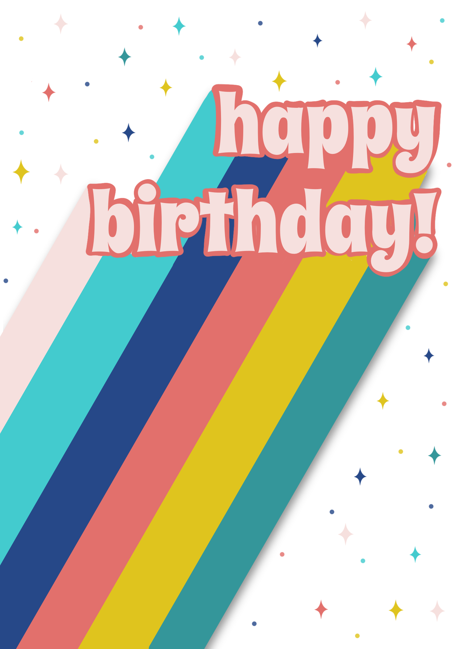 Happy Birthday flowers and dots - image 1 - student project